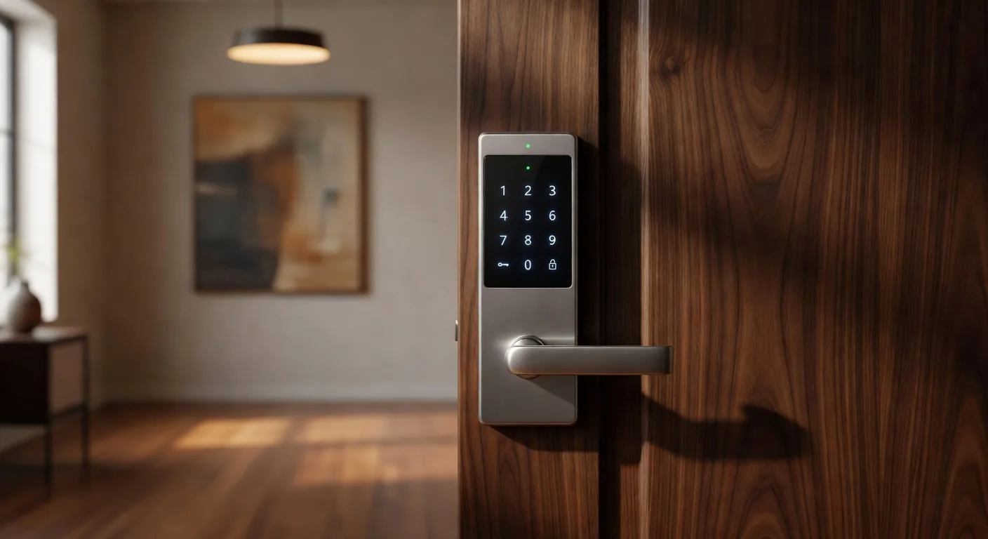 Aurora Sentinel SentinelLock biometric smart door lock with fingerprint reader and keypad