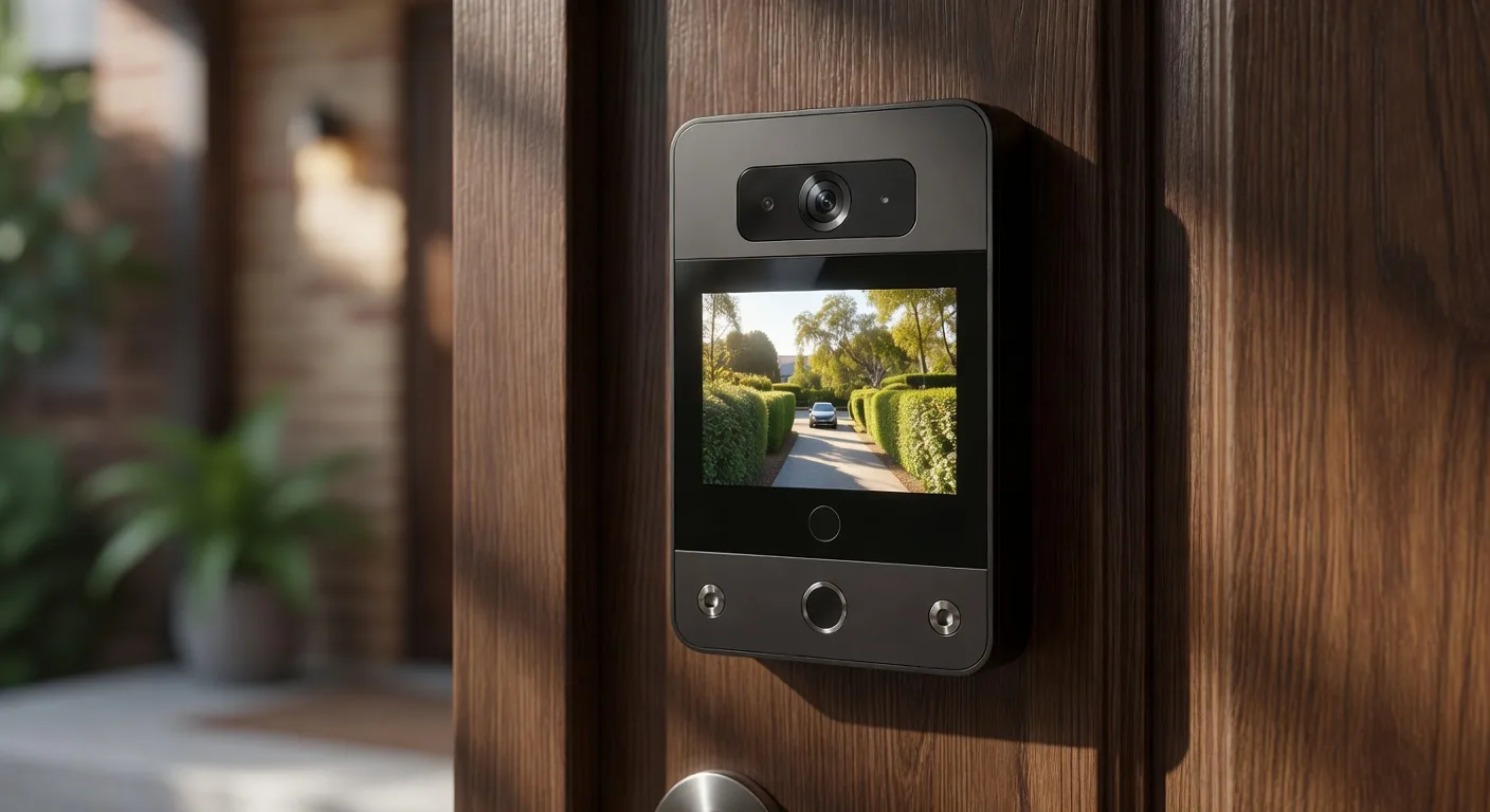 Aurora Sentinel wireless smart doorbell camera with HD video and two-way audio